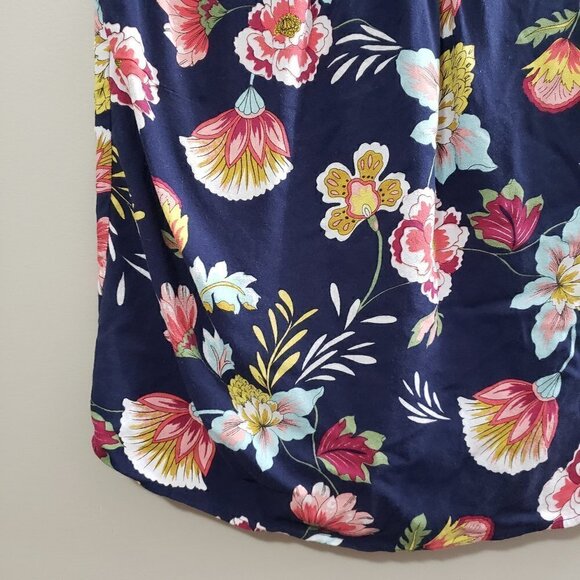 Promod Floral Sleeveless Popover Blouse Sz M - Picture 6 of 8